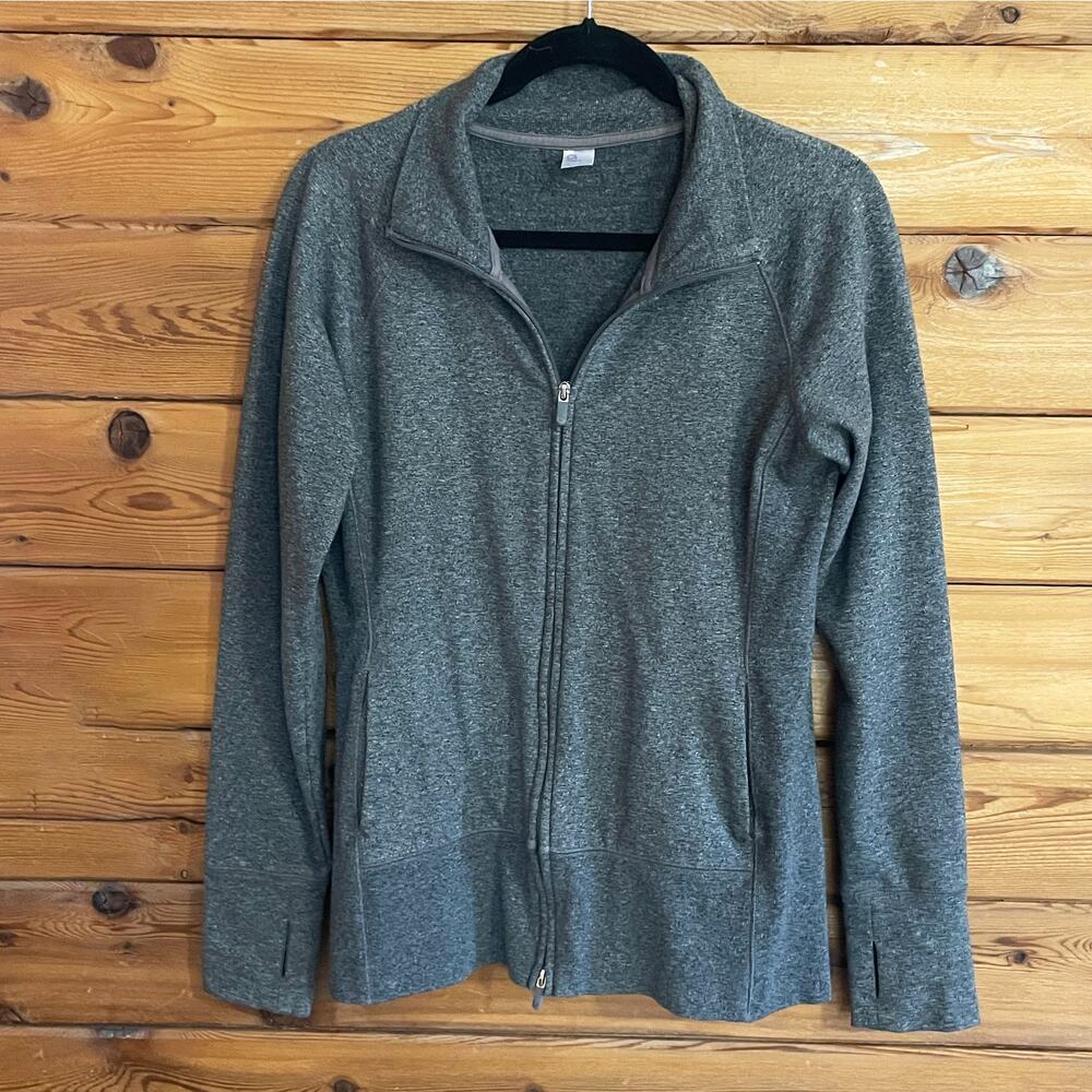 Gap Fit Grey Womans Full Zip Sweater Medium